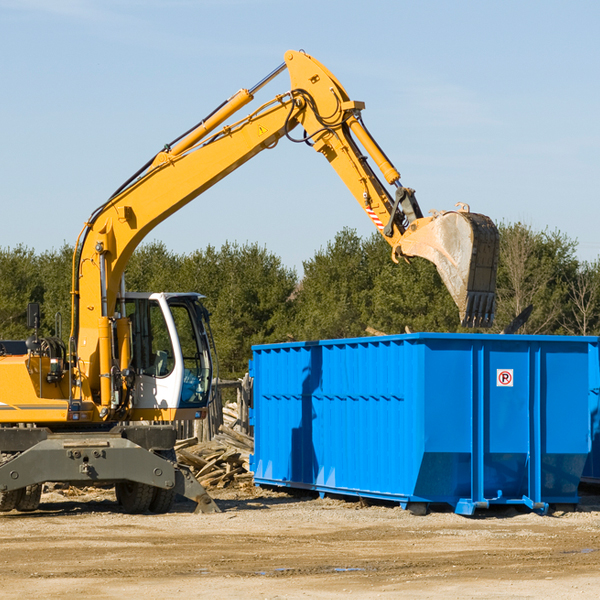 are there any restrictions on where a residential dumpster can be placed in Goree Texas